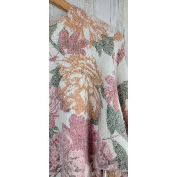 NWT Joie Womens Angora Sweater | Foral Print Peony | Size Medium - Picture 2 of 7